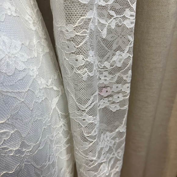 Guess White Lace Long Sleeve Bodycon Dress Size L - Picture 6 of 16